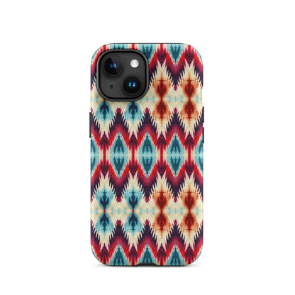 Indonesian Ikat Tough MagSafe iPhone® Case - The Global Wanderer