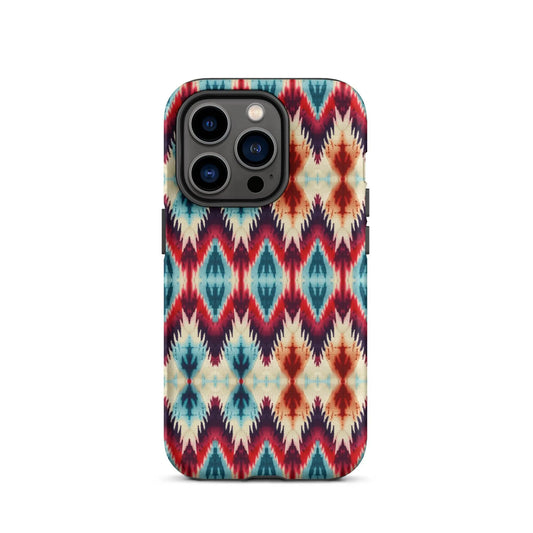 Indonesian Ikat Tough MagSafe iPhone® Case - The Global Wanderer