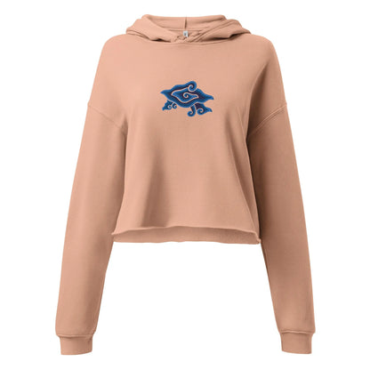 Indonesian Mendung Embroidered Cropped Hoodie - The Global Wanderer