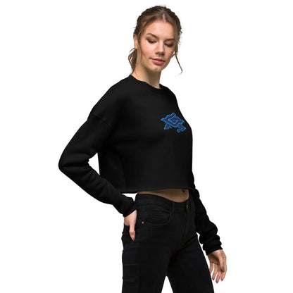 Indonesian Mendung Embroidered Cropped Sweatshirt - The Global Wanderer