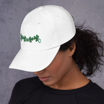 Irish Shamrock Garden Embroidered Dad Hat - The Global Wanderer