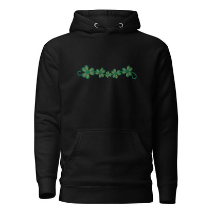 Irish Shamrock Garden Embroidered Hoodie - The Global Wanderer