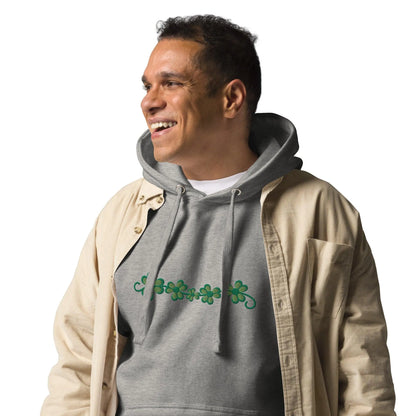 Irish Shamrock Garden Embroidered Hoodie - The Global Wanderer