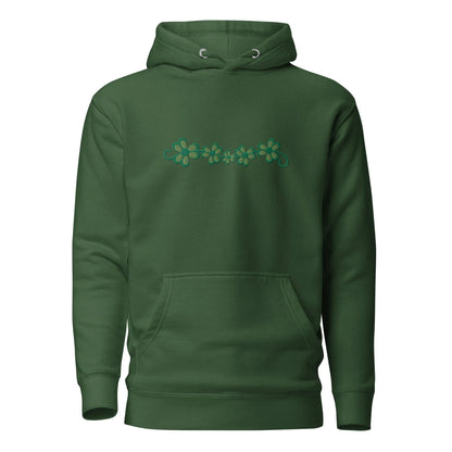 Irish Shamrock Garden Embroidered Hoodie - The Global Wanderer