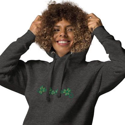 Irish Shamrock Garden Embroidered Hoodie - The Global Wanderer