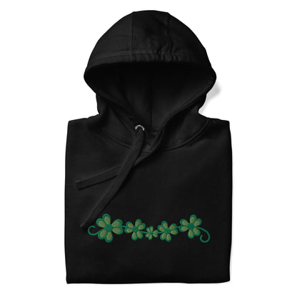 Irish Shamrock Garden Embroidered Hoodie - The Global Wanderer