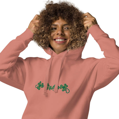 Irish Shamrock Garden Embroidered Hoodie - The Global Wanderer