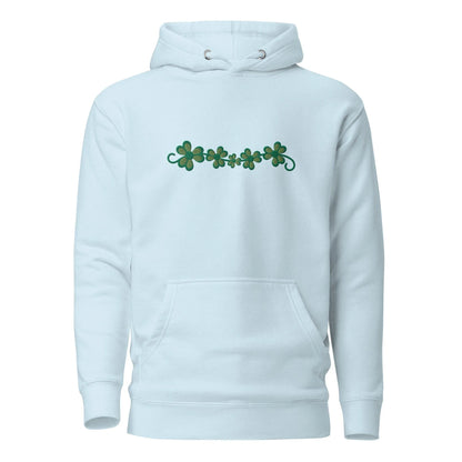 Irish Shamrock Garden Embroidered Hoodie - The Global Wanderer