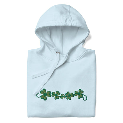 Irish Shamrock Garden Embroidered Hoodie - The Global Wanderer