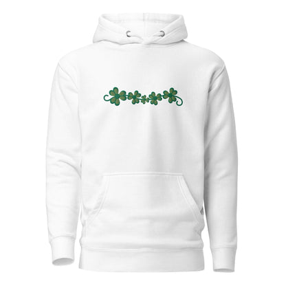 Irish Shamrock Garden Embroidered Hoodie - The Global Wanderer