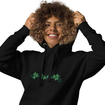 Irish Shamrock Garden Embroidered Hoodie - The Global Wanderer