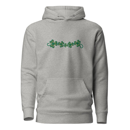 Irish Shamrock Garden Embroidered Hoodie - The Global Wanderer