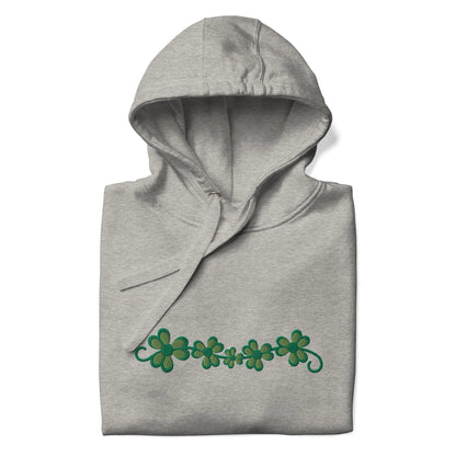 Irish Shamrock Garden Embroidered Hoodie - The Global Wanderer