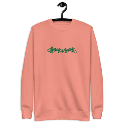 Irish Shamrock Garden Embroidered Sweatshirt - The Global Wanderer