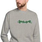 Irish Shamrock Garden Embroidered Sweatshirt - The Global Wanderer