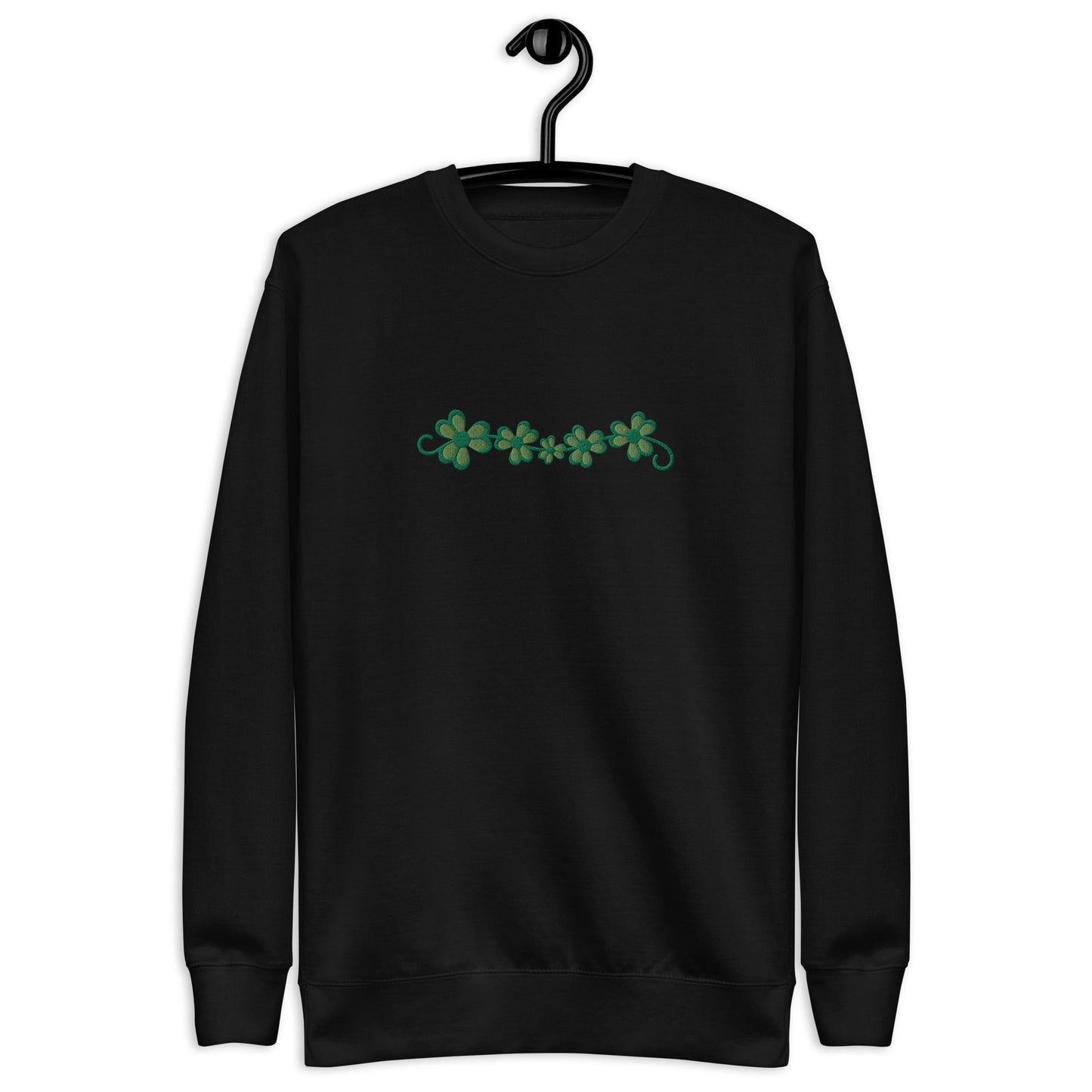 Irish Shamrock Garden Embroidered Sweatshirt - The Global Wanderer