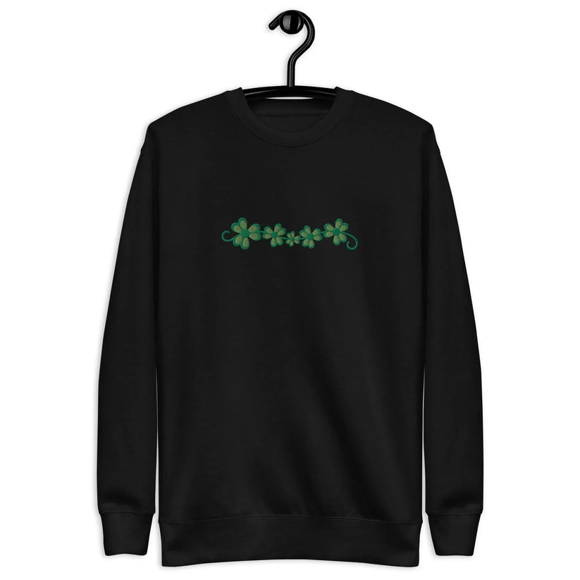 Mayo Ireland Embroidered Sweatshirt: Irish Shamrock Flag Design main image 0