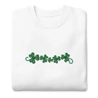 Irish Shamrock Garden Embroidered Sweatshirt - The Global Wanderer