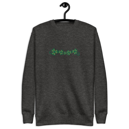 Irish Shamrock Garden Embroidered Sweatshirt - The Global Wanderer