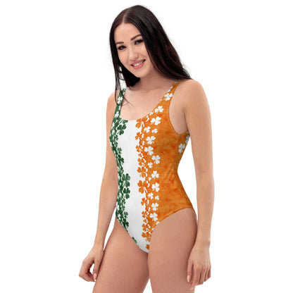 Irish Shamrock One-Piece Swimsuit - The Global Wanderer