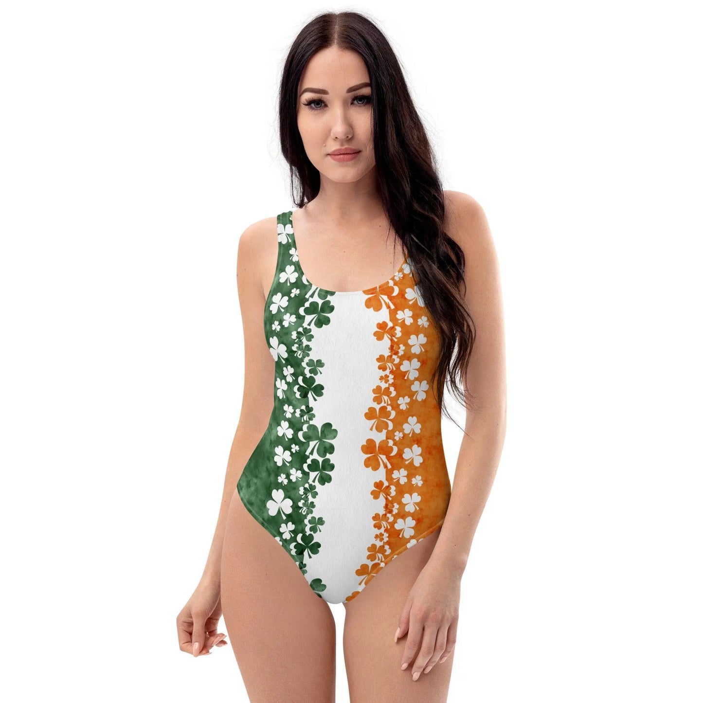 Irish Shamrock One-Piece Swimsuit - The Global Wanderer