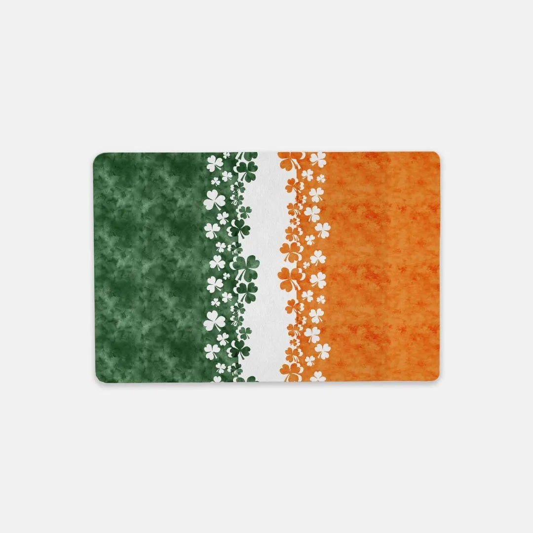 Irish Shamrock Print Desk Mat - The Global Wanderer