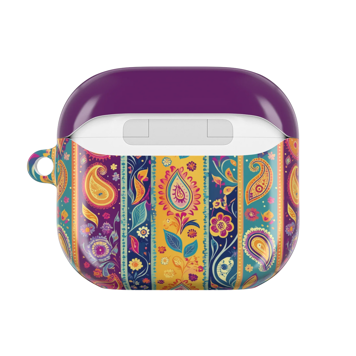 Jaipur Stripe Paisley AirPods 4 Case - The Global Wanderer