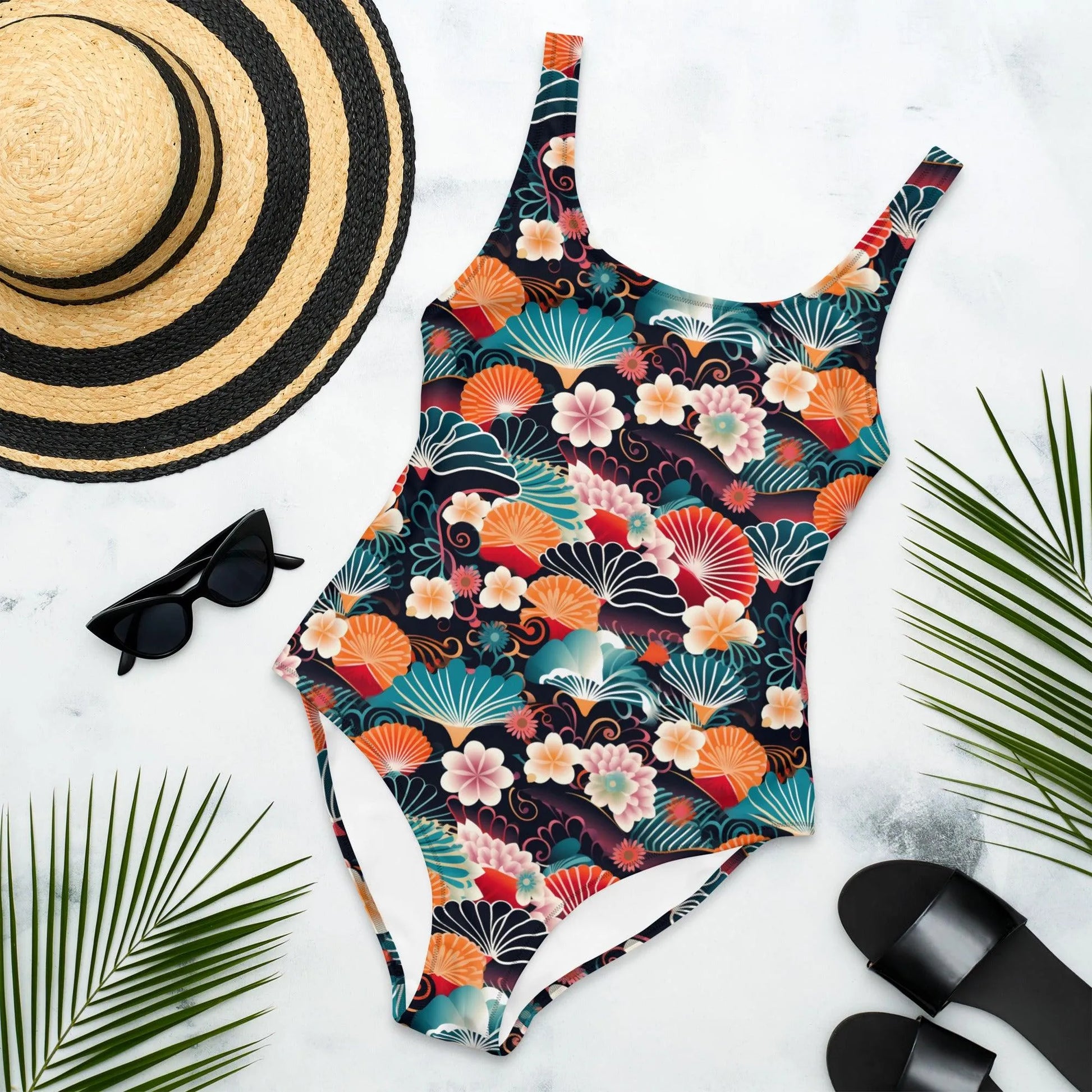 Japanese Origami One-Piece Swimsuit - The Global Wanderer