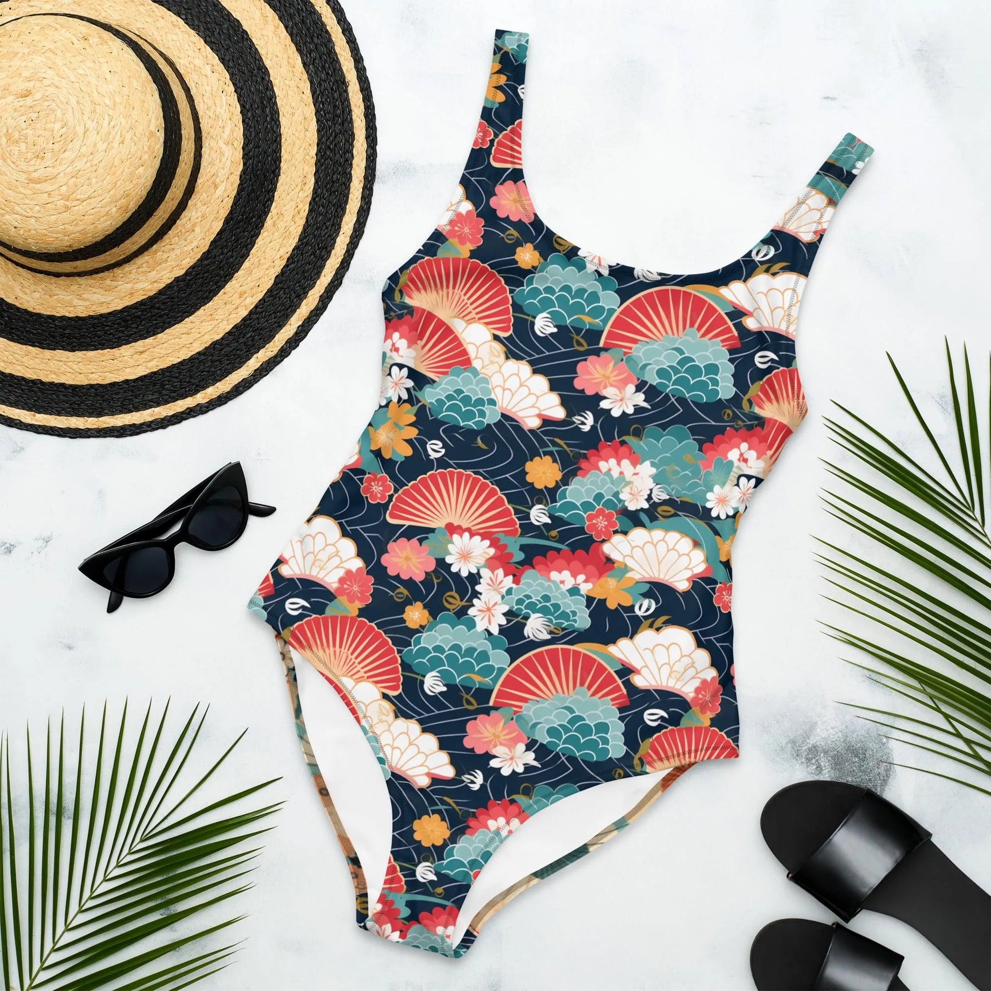 Japanese Origami One-Piece Swimsuit - The Global Wanderer