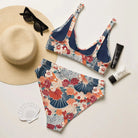 Japanese Origami Recycled High-Waisted Bikini - The Global Wanderer