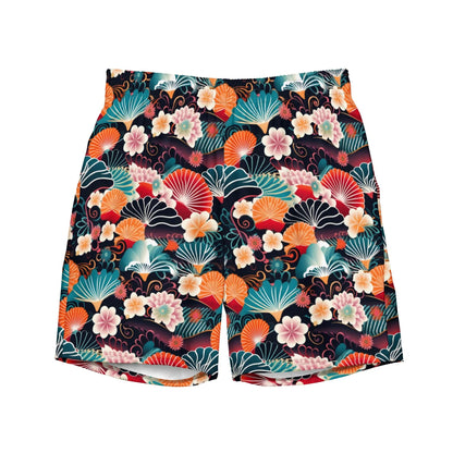 Japanese Origami Recycled Men's Swim Trunks - The Global Wanderer