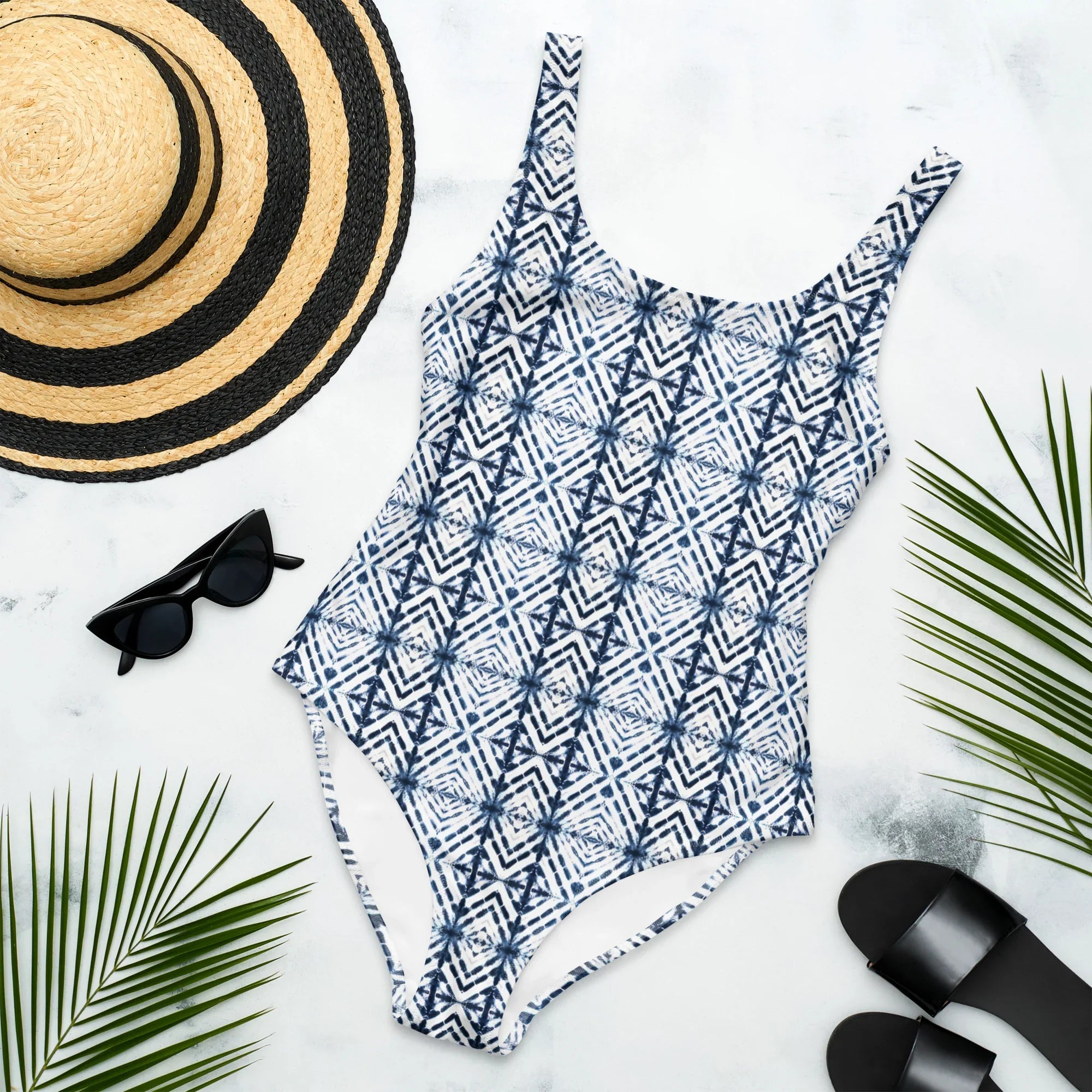 Kanazawa Silk Shibori One-Piece Swimsuit - The Global Wanderer