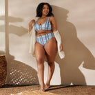 Kanazawa Silk Shibori Recycled High-Waisted Bikini - The Global Wanderer