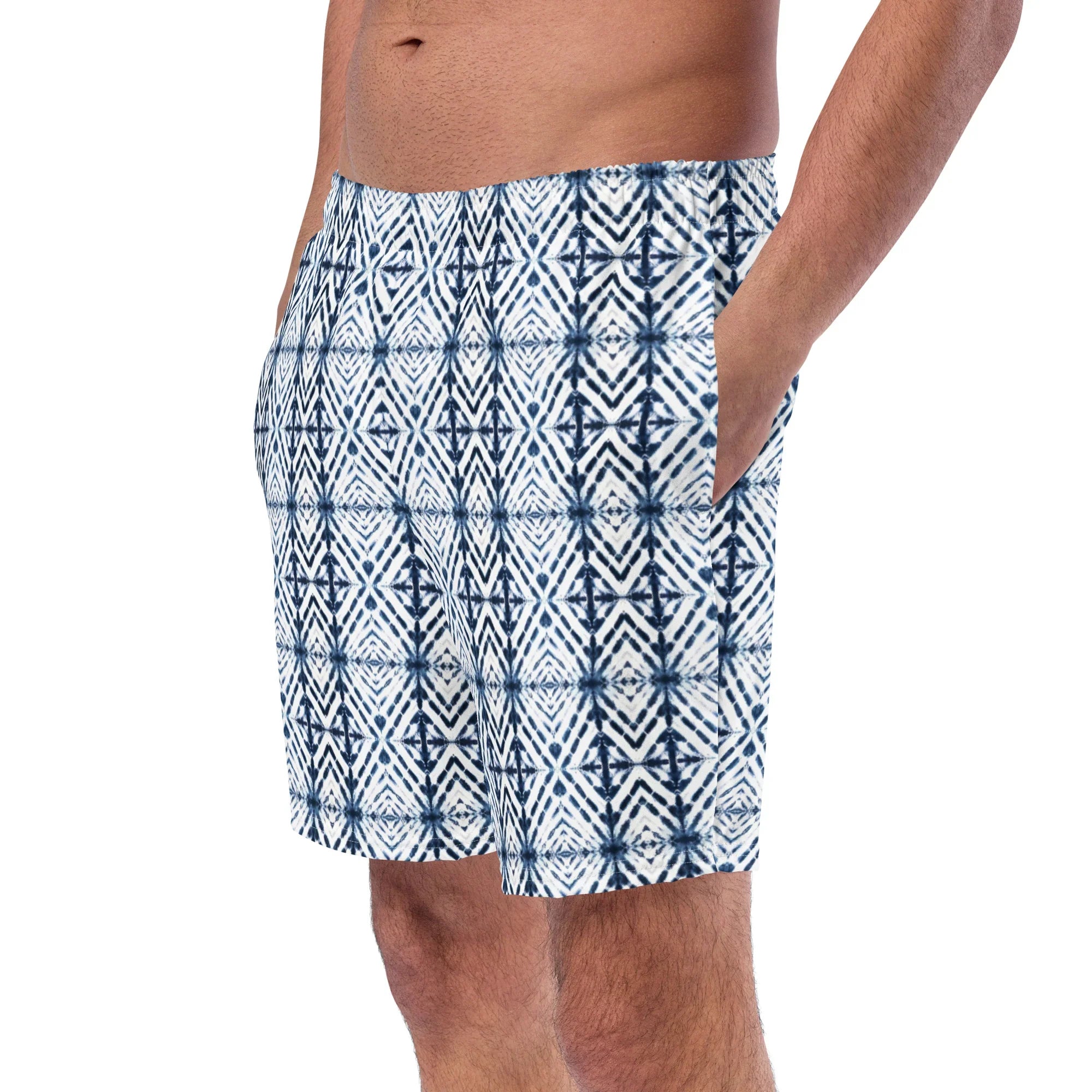Kanazawa Silk Shibori Recycled Swim Trunks - The Global Wanderer
