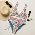 Khiva Suzani Recycled High-Waisted Bikini - The Global Wanderer