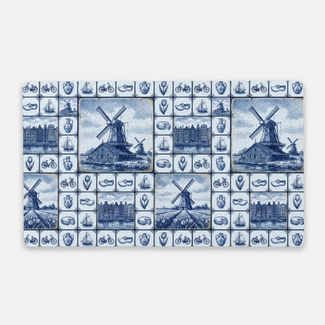 Kinderdijk Sky Desk Mat - The Global Wanderer