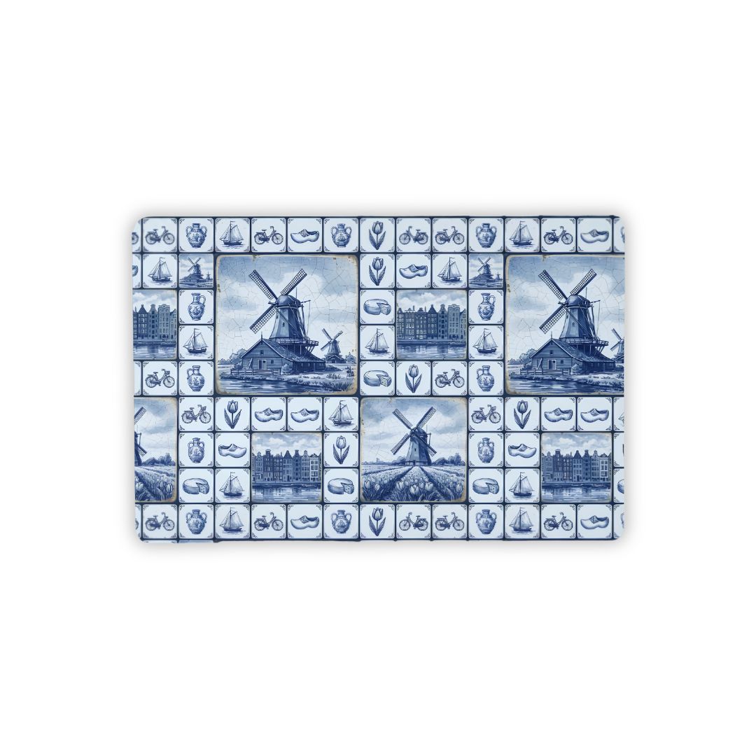 Kinderdijk Sky Desk Mat - The Global Wanderer