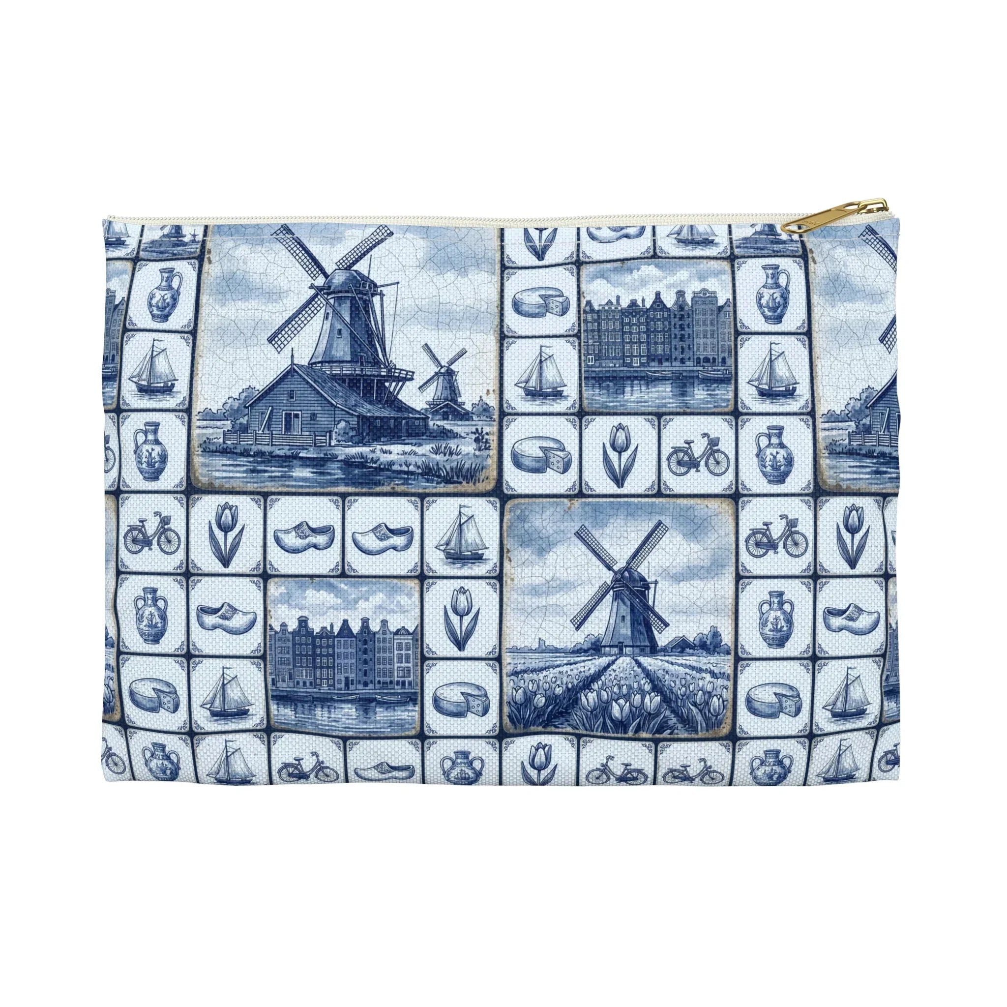 Kinderdijk Sky Flat Pouch - The Global Wanderer