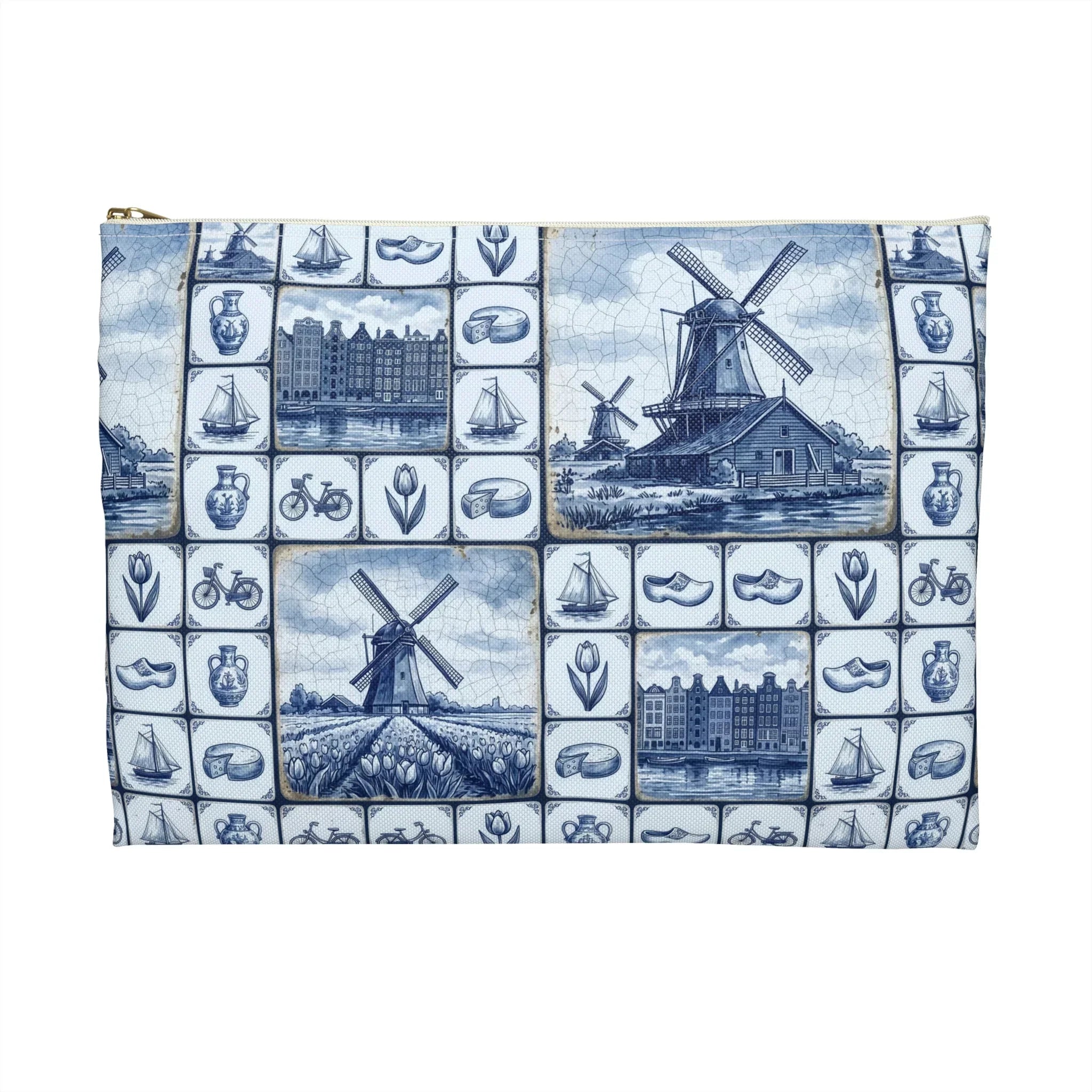 Kinderdijk Sky Flat Pouch - The Global Wanderer