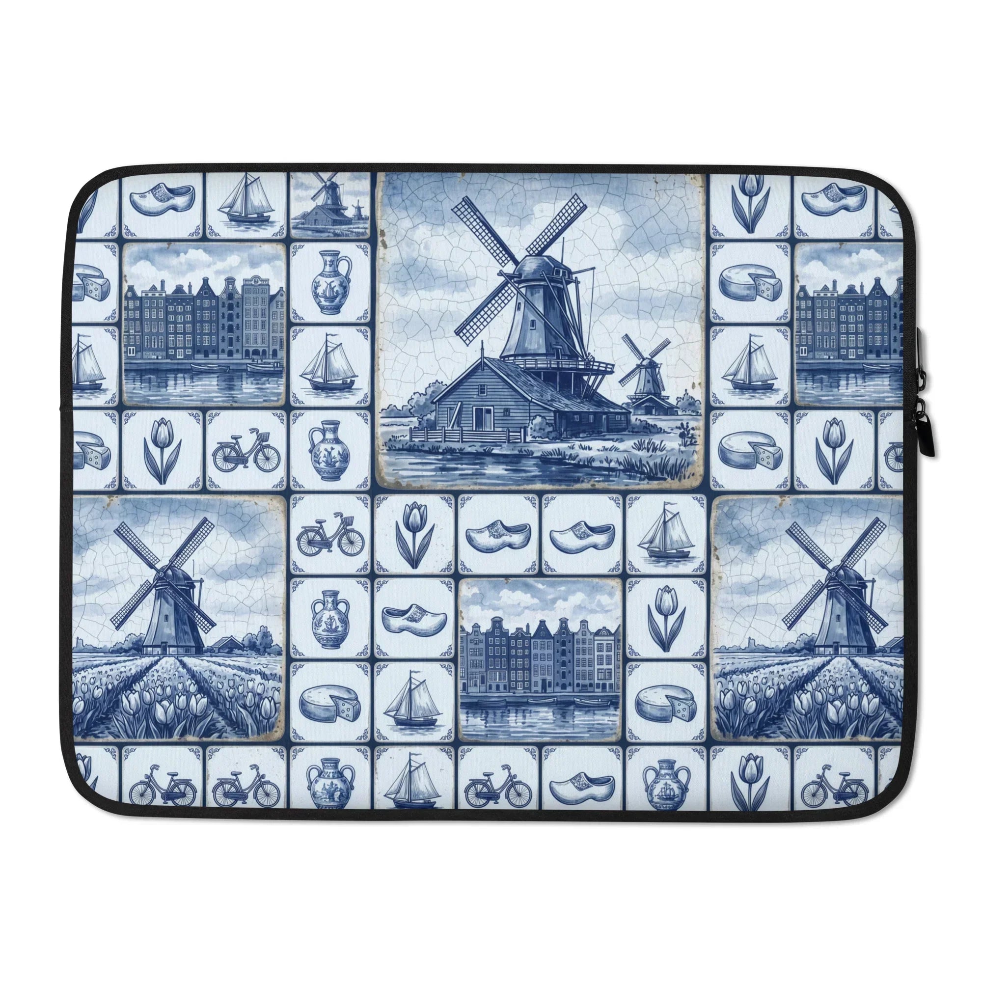 Kinderdijk Sky Laptop Case - The Global Wanderer