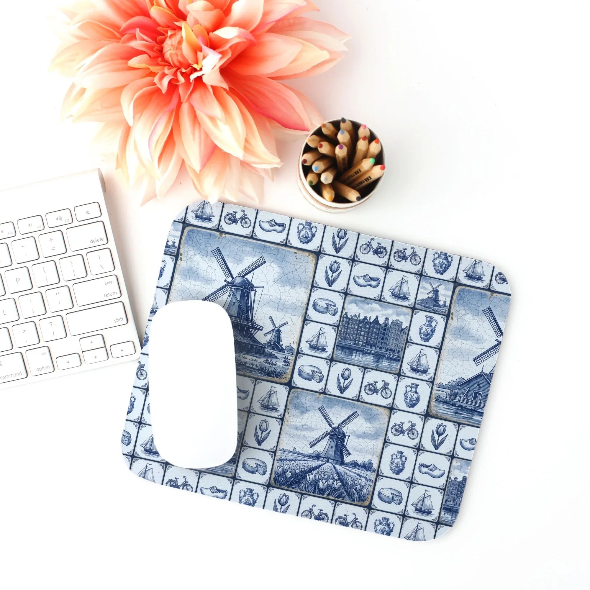 Kinderdijk Sky Mouse Pad - The Global Wanderer