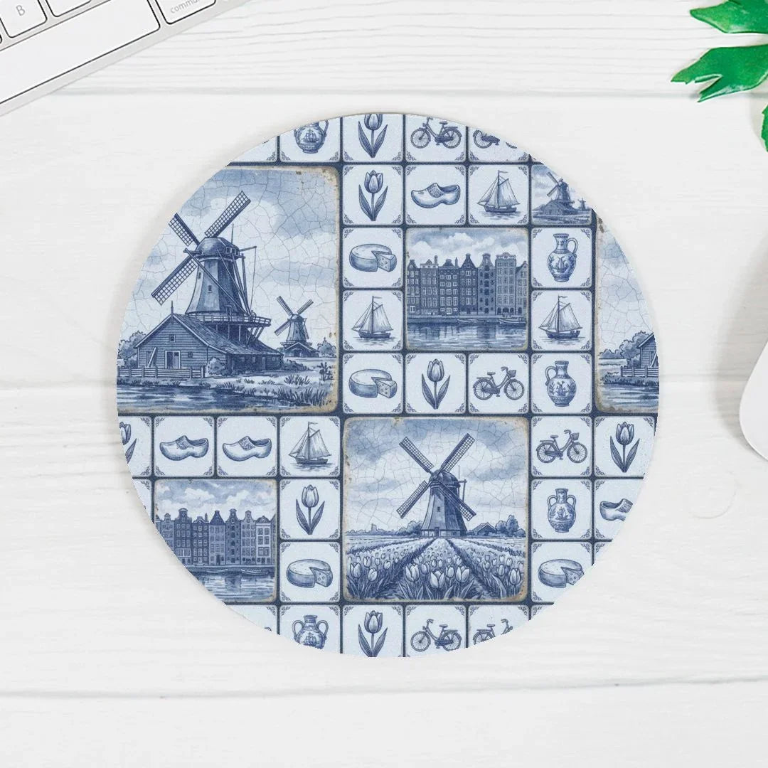 Kinderdijk Sky Mouse Pad - The Global Wanderer