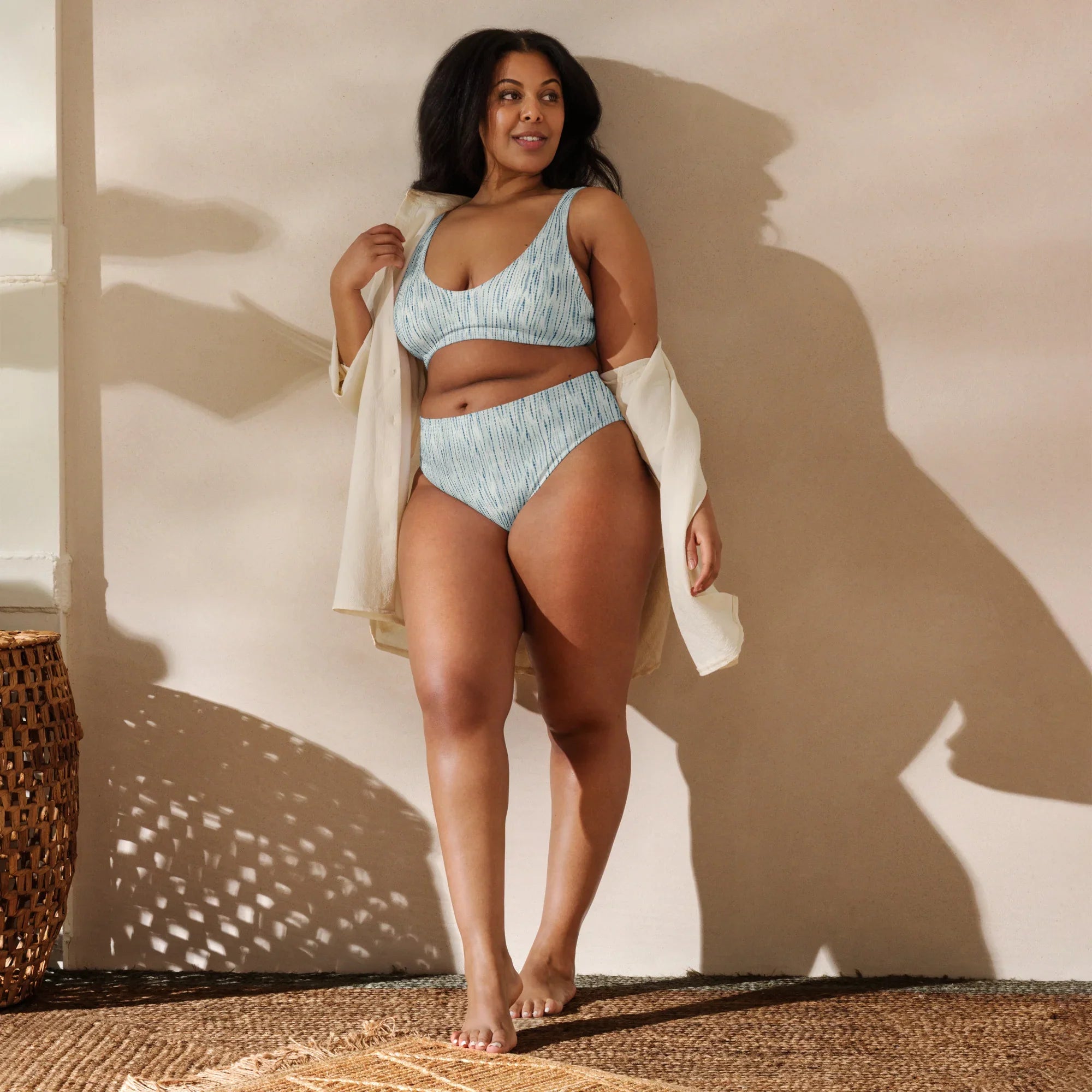 Kobe Breeze Shibori Recycled High-Waisted Bikini - The Global Wanderer