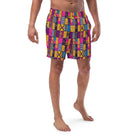 Ghanaian Kente Cloth Recycled Men's Swim Trunks - The Global Wanderer