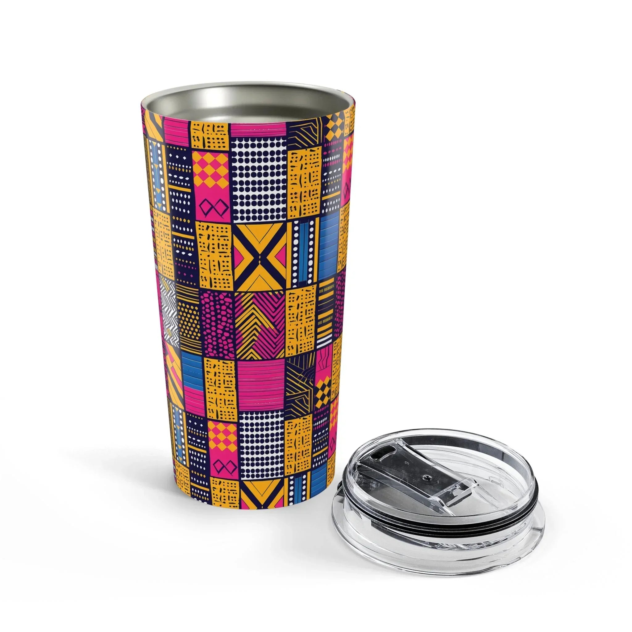 Kumasi Rose Kente Cloth Tumbler - The Global Wanderer