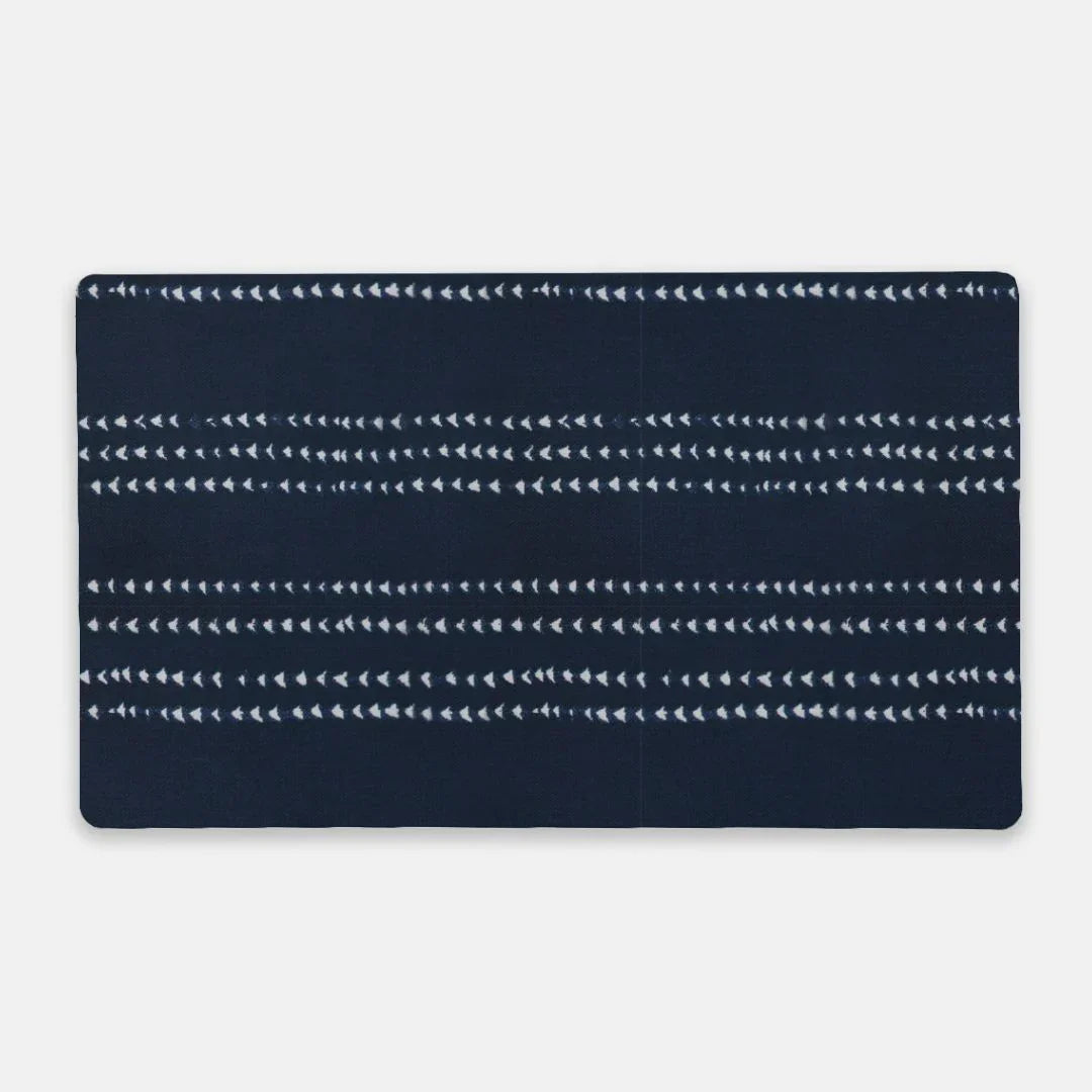 Kyoto Indigo Shibori Desk Mat - The Global Wanderer