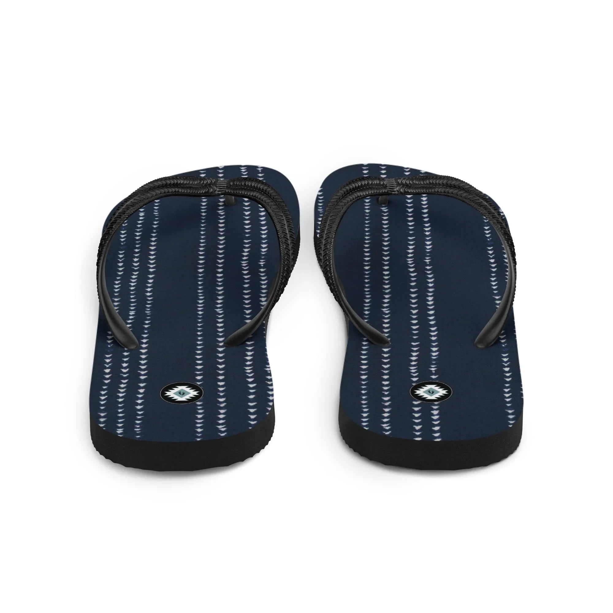 Kyoto Indigo Shibori Flip Flops - The Global Wanderer