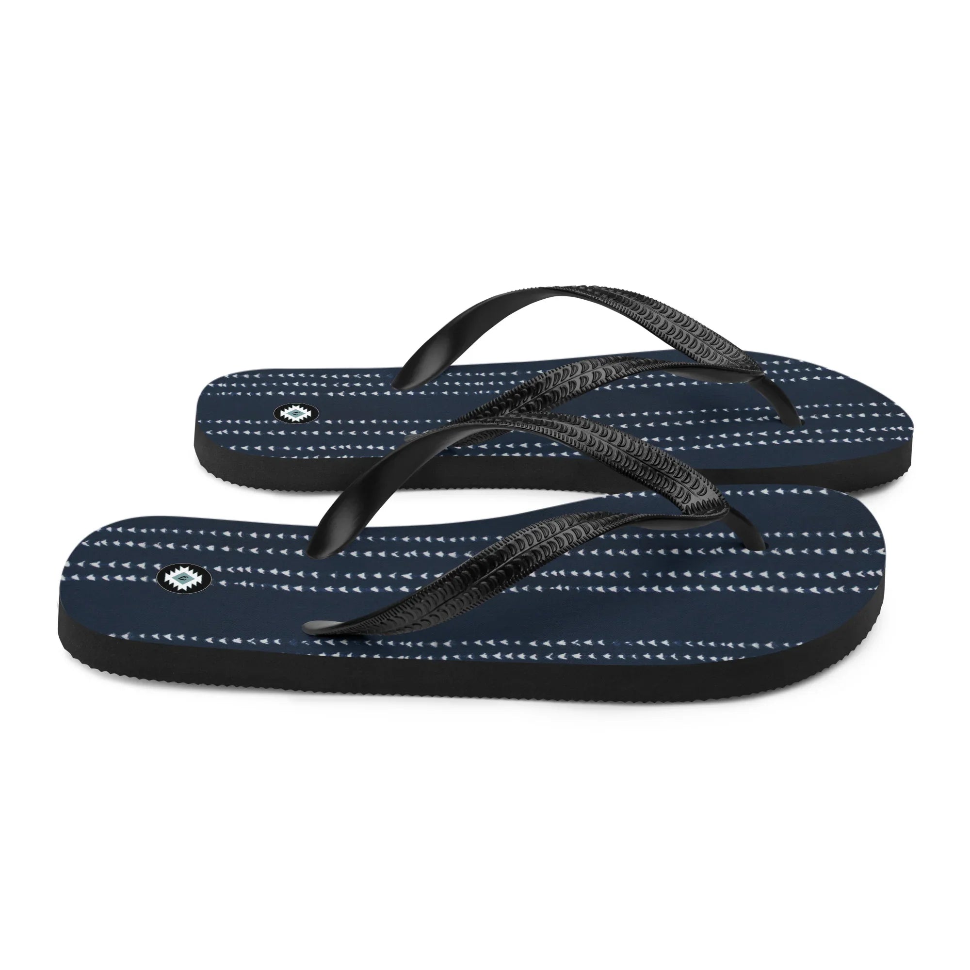Kyoto Indigo Shibori Flip Flops - The Global Wanderer