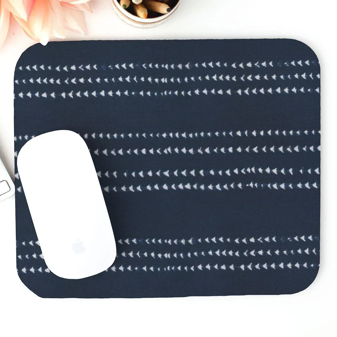 Kyoto Indigo Shibori Mouse Pad - The Global Wanderer