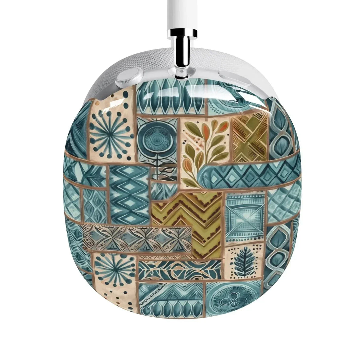 Lagoon Current Tapa Cloth AirPods Max Case - The Global Wanderer